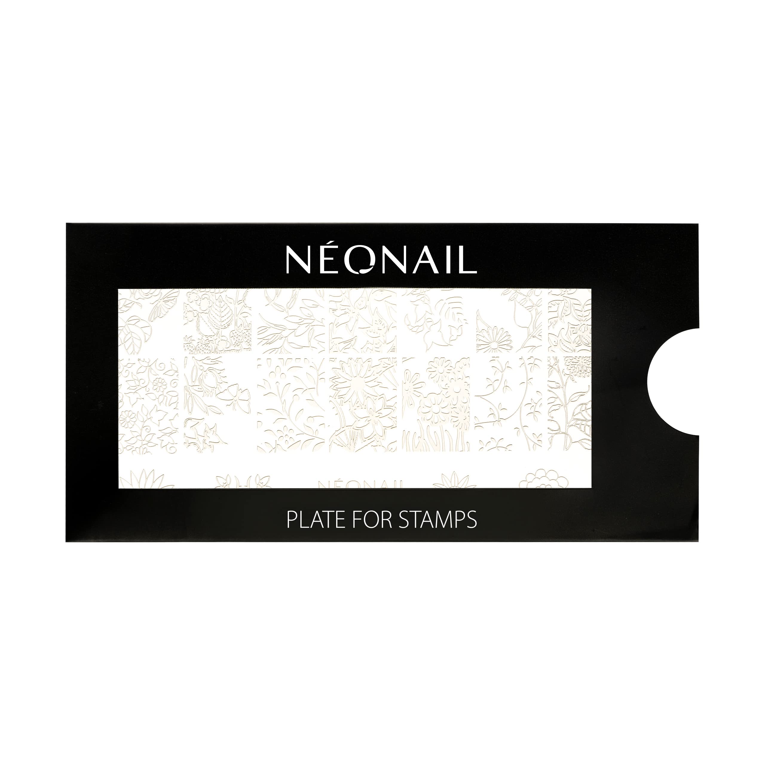 NEONAIL Stamping Plate 08 - Stamping Platte - Schablonen Platte - Nail Art - Nageldesign - Nagel Stempel Schablone - French Nails Schablone - Nagelkunst Stempel