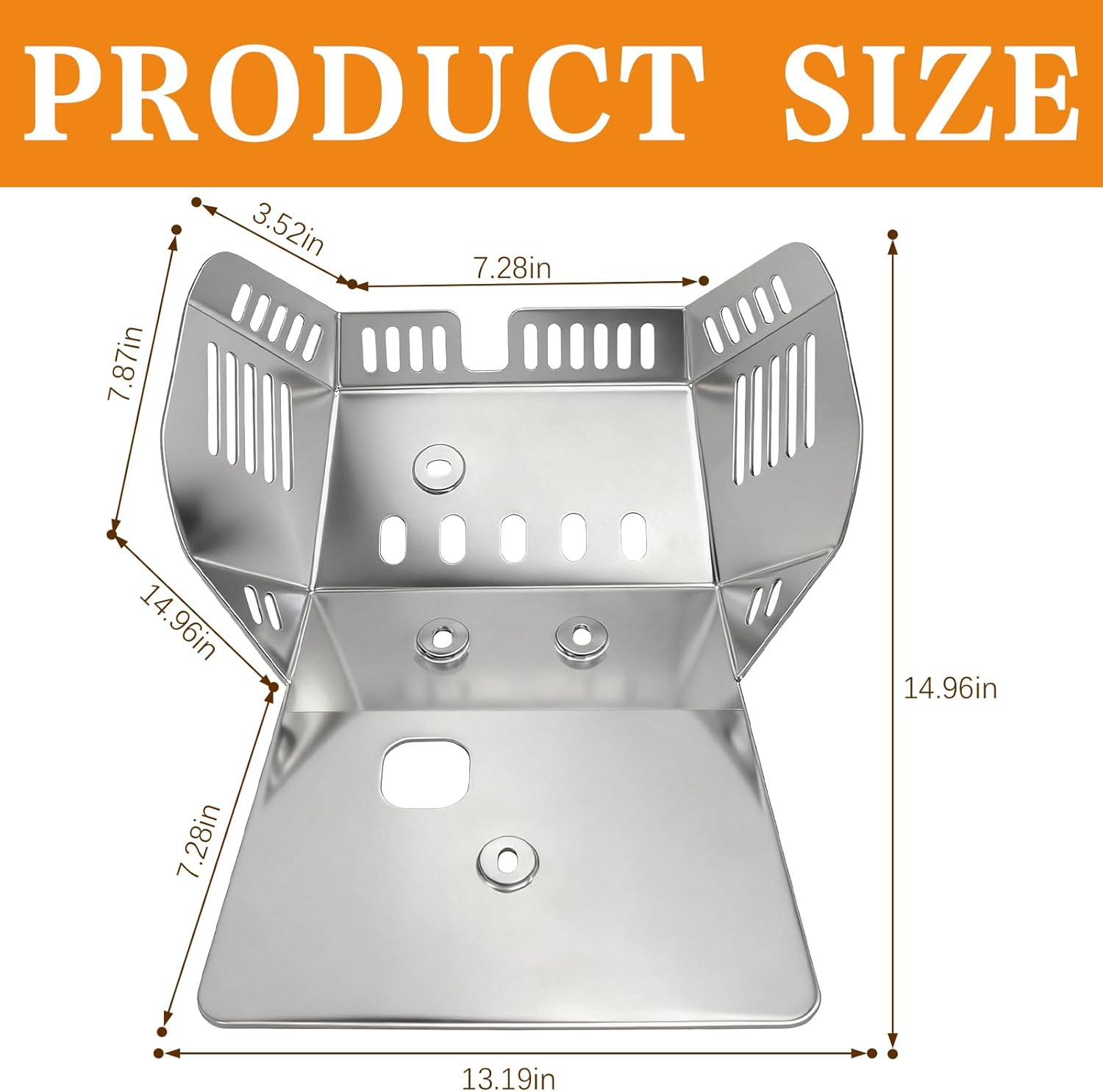 Front Skid Plate for Suzuki DRZ400 400E 400S 400SM 2000-2024 & 2003 Kawasaki KLX400 Models Dirt Bike Engine Guard Cover Protector (Made of Stainless Steel)