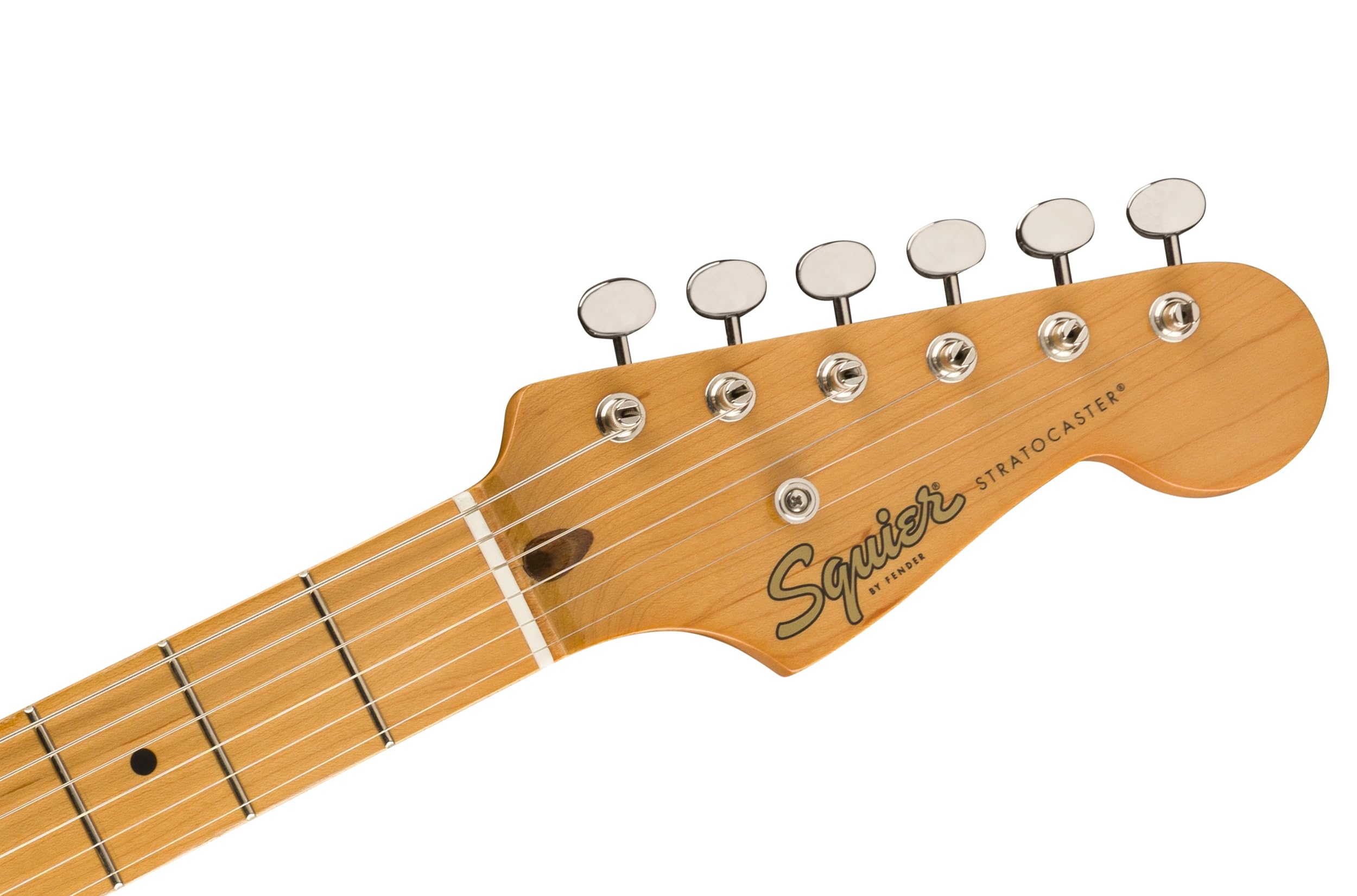 Squier by Fender Classic Vibe '70s Stratocaster, Olympic White – Chitarra Elettrica con Tastiera in Lauro, Tremolo Vintage e Hardware Placcato Nichel