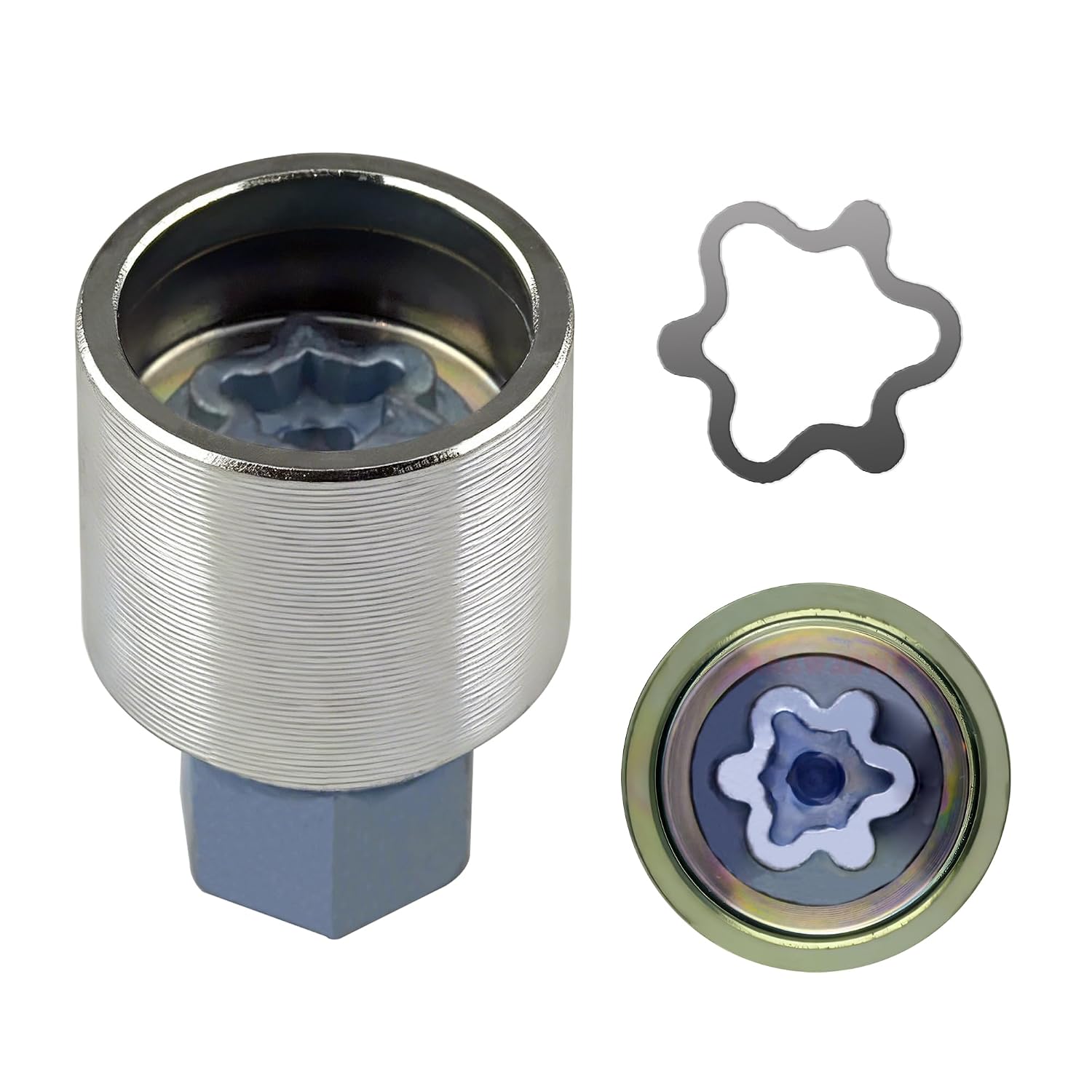 #S/816 for Audi Wheel Locking nut Key Compatible with Audi A3 A4 A5 A6 A8 Q3 Q5 Q7 Wheel Lock Key,Anti-Theft Lug Nut Removal Tool