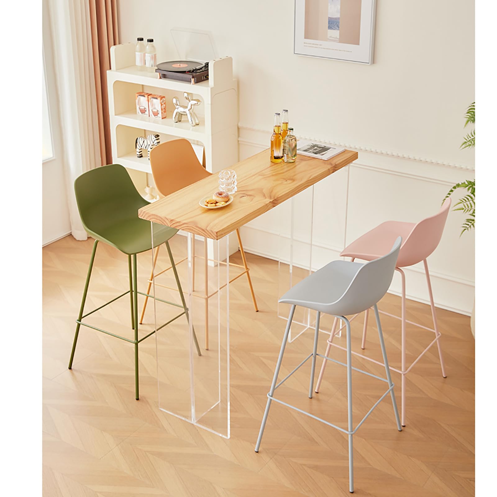 Amazon｜VXRONOP カウンターハイバースツール 2個セット、モダンな