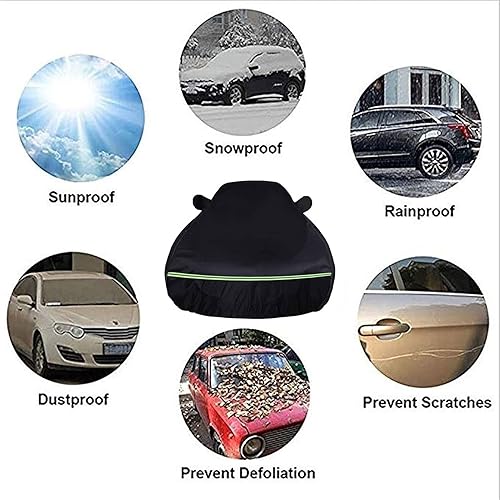 Miniatura 7 de Car Cover Compatible with Mazda Mazda2 Mazda3 Mazda5 Mazda6 Waterproof Dustproof Windproof Sun Protection Effectively Respond Rain Snow Hail Weather