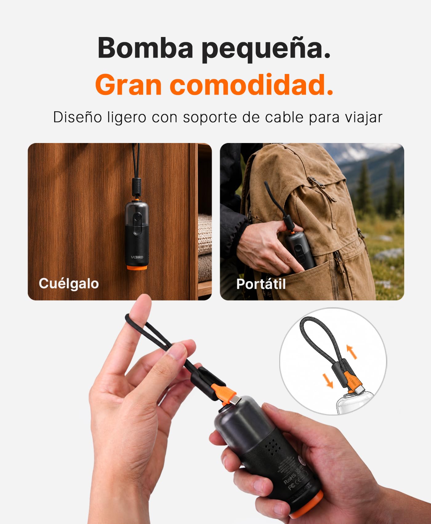 Vacbird 15 Bolsas Vacio Ropa con Bomba de Vacío Eléctrica Inalámbrica, 5 x 40 x 54 cm y 5 x 47 x 64 cm y 5 x 54 x 74 x 12 cm, Especialmente Diseñadas para Organización de Maletas y Viajes
