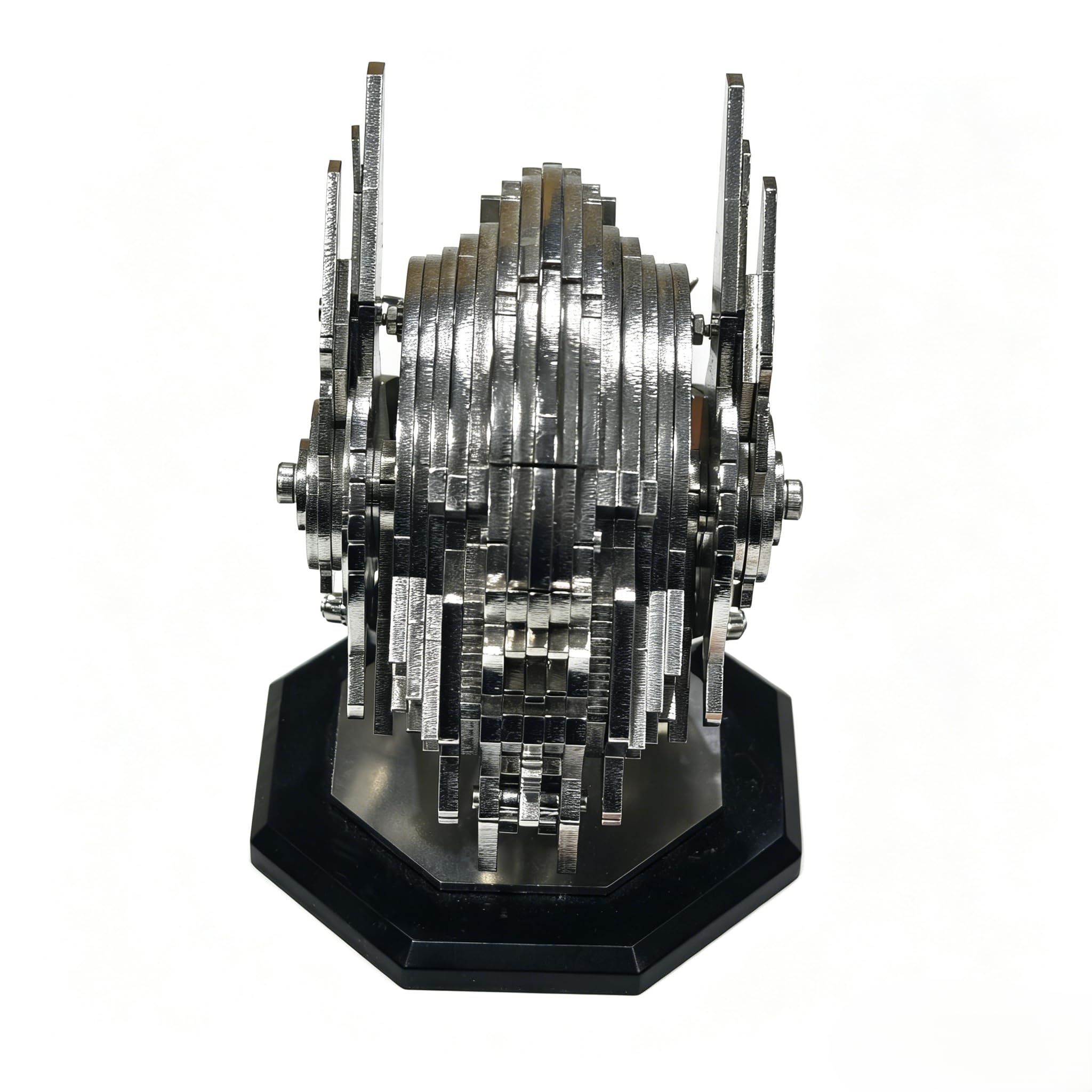 Metalowe puzzle 3D, model robota dla dorosłych, puzzle mechaniczne, wymagający zestaw budowlany z narzędziem, fajna dekoracja biurka dla mężczyzny lub entuzjastów budowania 3D, prezent