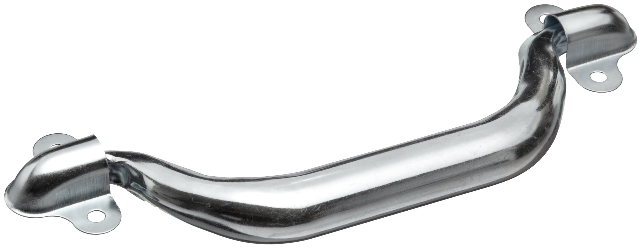 Monroe Steel Folding Pull Handle with Unthreaded Through Holes, Round Grip, Zinc Plated Finish, 5-3/4