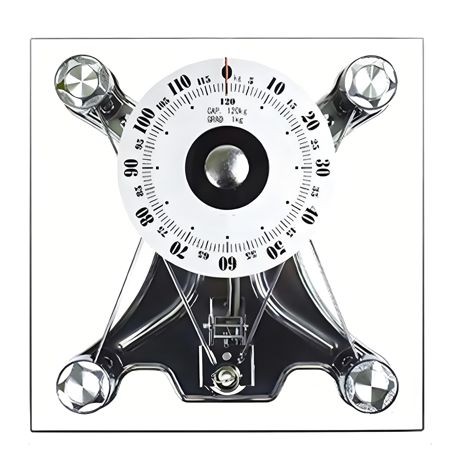 Báscula Mecánica, Báscula De Baño Analógica Profesional, Báscula Corporal 120kg, Esfera Grande 155mm, Vidrio Templado Redondo/cuadrado, Protección Ambiental, Para Hoteles, Gimnasios, Hogares, Square