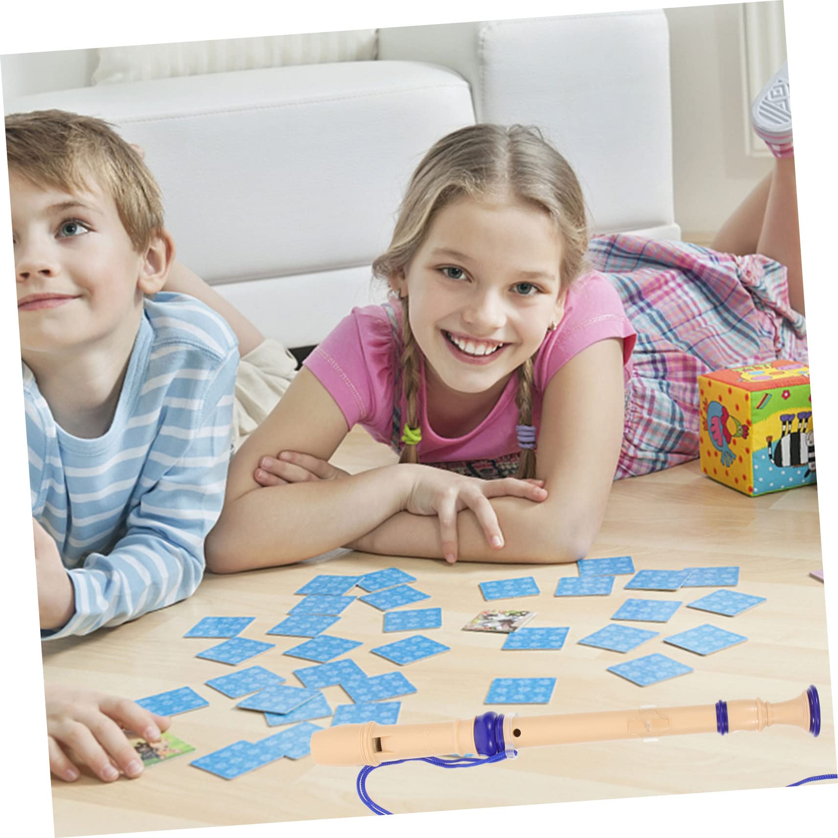 Toddmomy Beginner Practice Clarinet 8-hole Lightweight Plastic Soprano Recorder for Boys and Girls Musicians