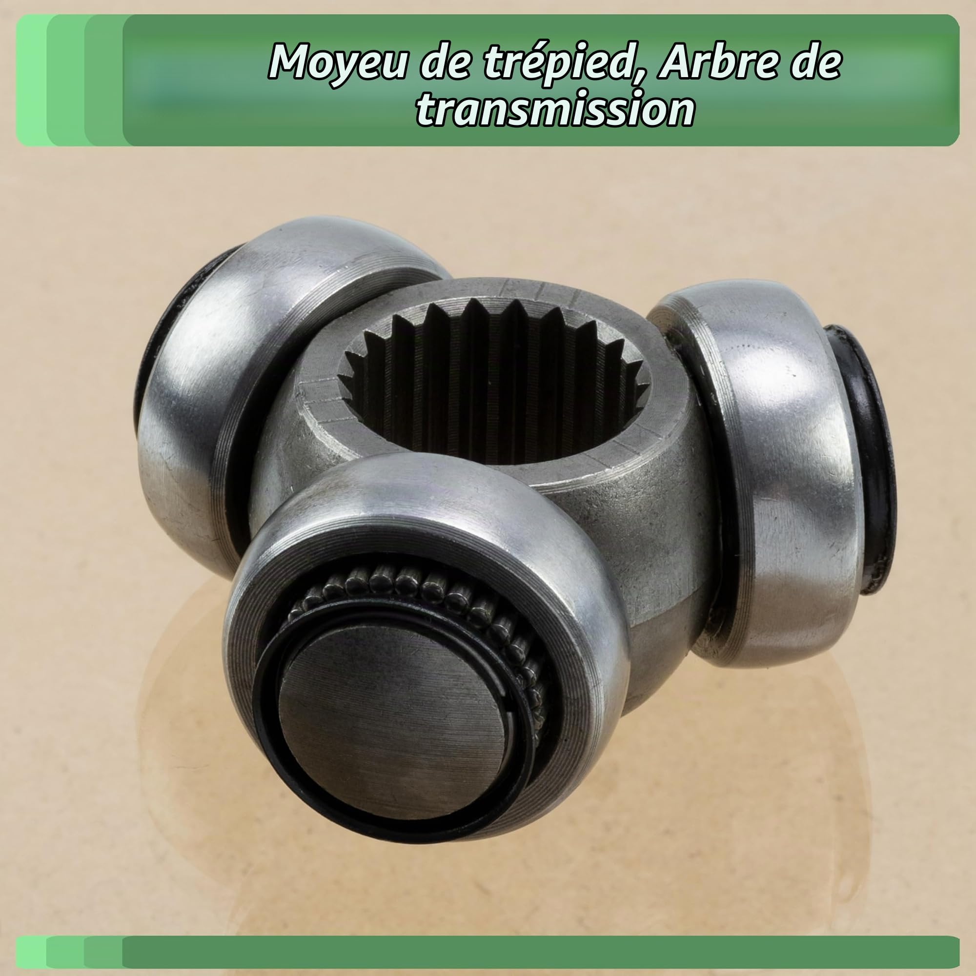 AERZETIX - C76939 - Tripode de cardan - nombre de dents 22 - compatible avec numéros OE K04743818AB, K04743819AB, LR001160, FG01-22-620