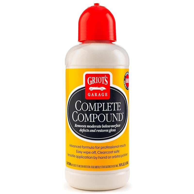 Griot's Garage Complete Compound Composto para Polimento Automotivo, Removedor de Riscos e Marcas na Pintura, 473 mL