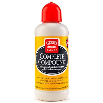Griots Garage Complete Compound, Car Scratch Remover for All Automotive Paint Finishes, Removes Scratches, Swirl Marks, Water Spots, Oxidation and Other Defects, 10862, 16oz