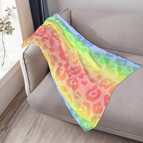 Miniatura 6 de Manta de leopardo para mujer, suave manta de forro polar de verano, lavable, manta ligera de viaje para sofá, cama, sillón durante todas las