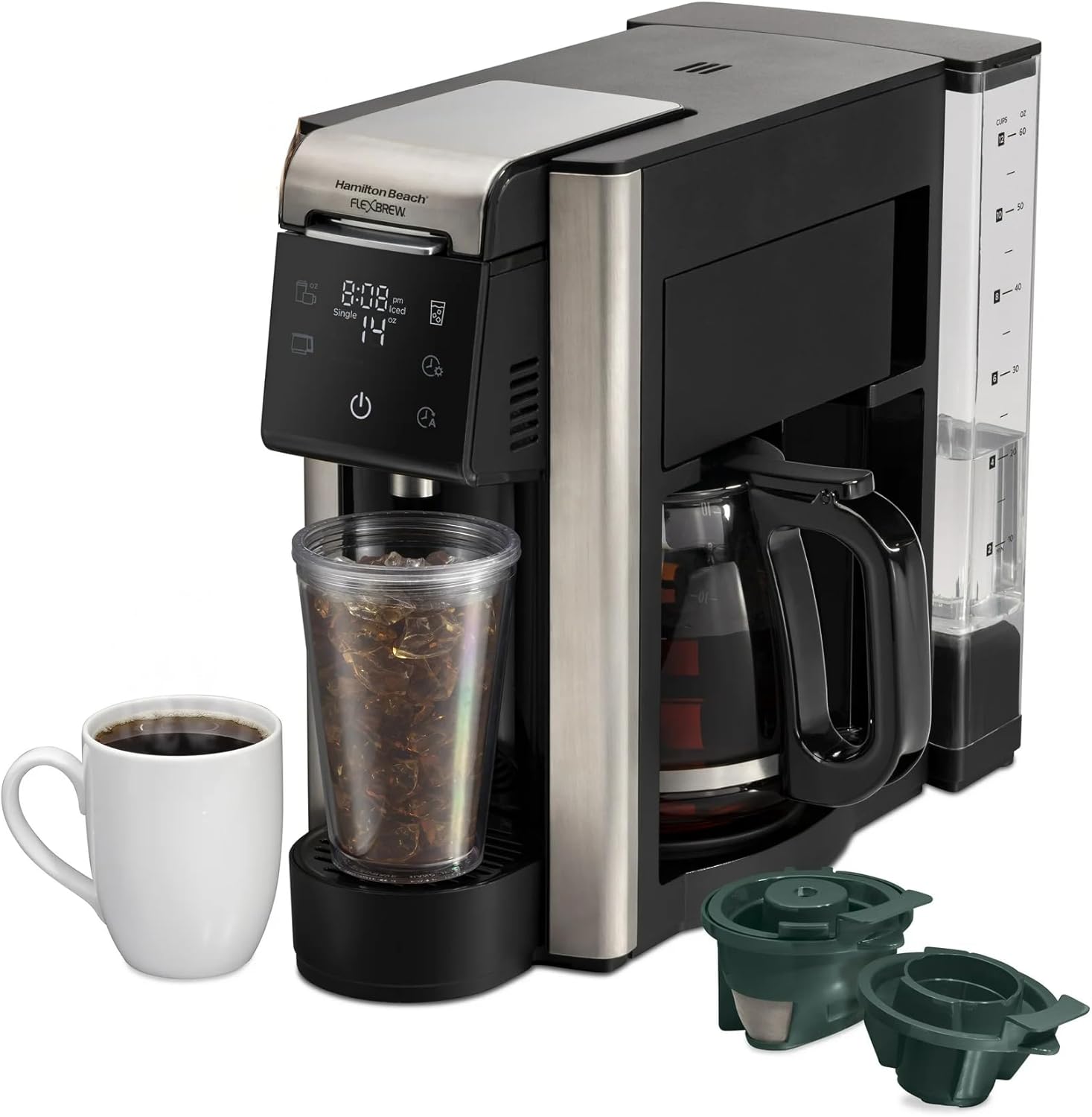 HamiltonBeach FlexBrew Advanced 5in1 Coffee Maker, Brews