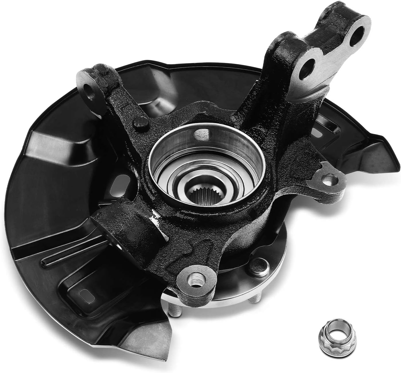 A-Premium Front Left Steering Knuckle & Wheel Bearing Hub Assembly Compatible with Toyota Matrix 2009 2010 2011 2012 2013, 2.4L, FWD, Driver Side