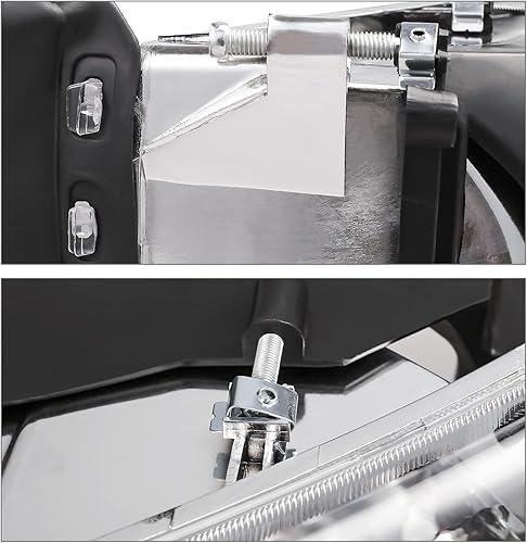 Miniatura 6 de M-AUTO Par de faros delanteros transparentes compatibles con Dodge Ram 150094-02 Ram 2500 3500 24 puertas, lado izquierdo del conductor y del