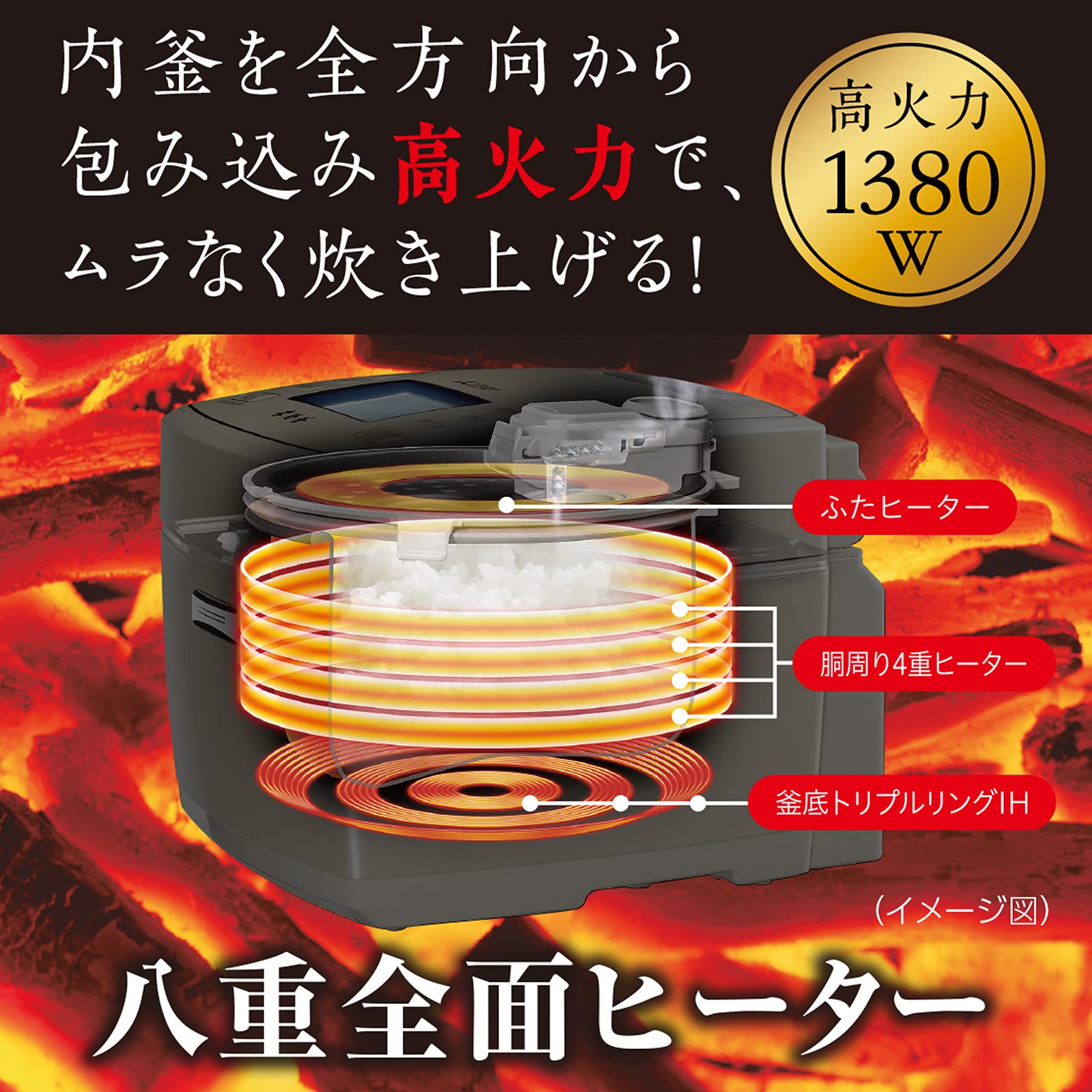 Amazon.co.jp: Mitsubishi ELECTRIC NJ-VWA10-B IH Rice Cooker 