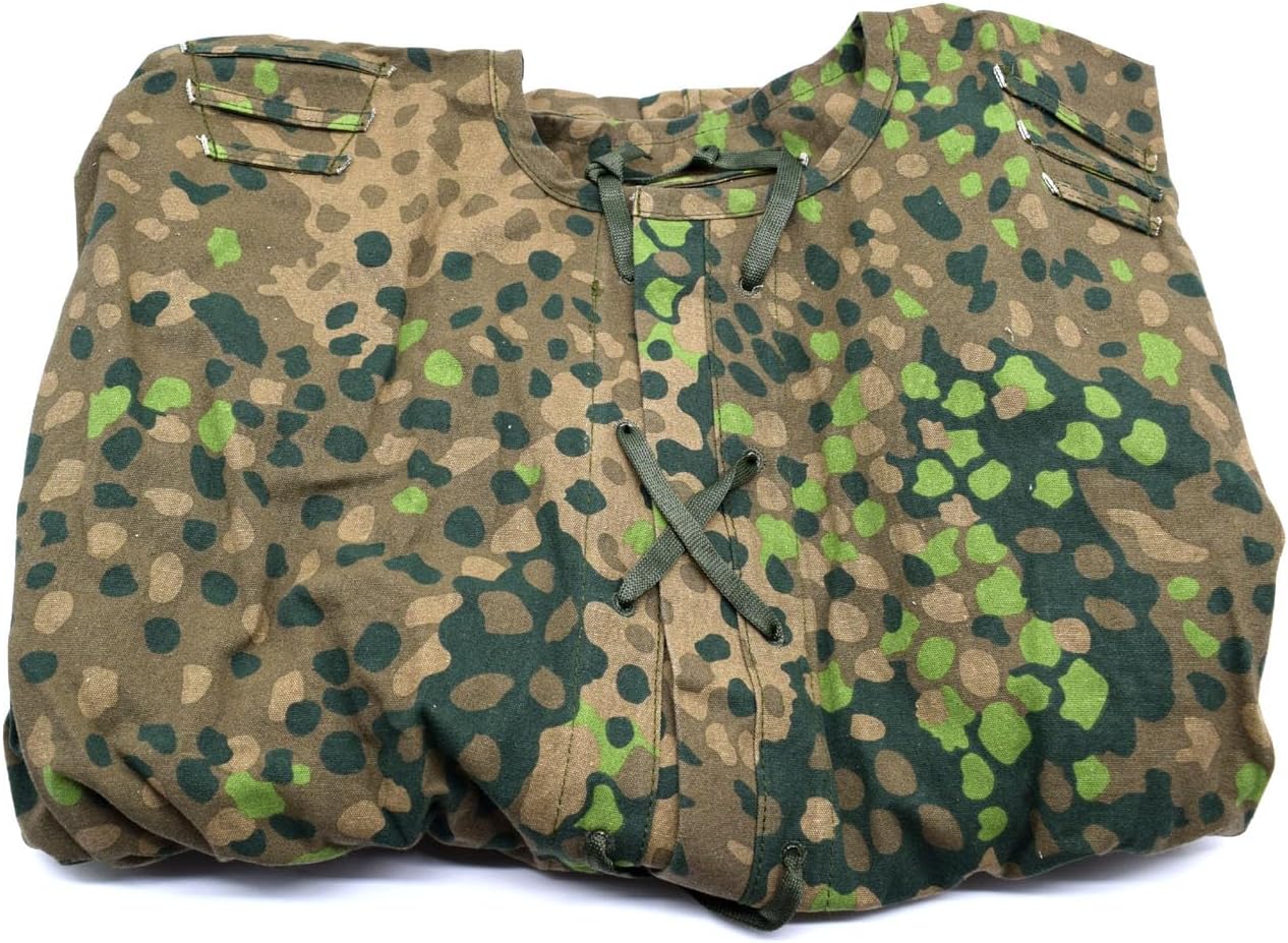 Camouflage WWII Reversible German Elite M42 DOT 44 Smock Reproduction