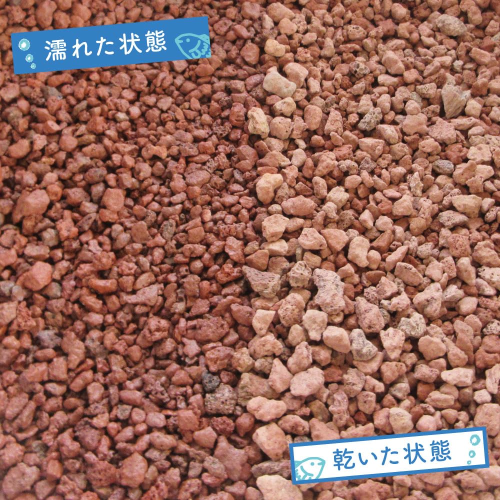 Amazon | 溶岩石砂利 赤 水槽用 10-20mm 7.5kg|大型水槽・睡蓮鉢に最適