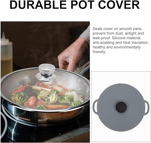 Miniatura 7 de Tapa de silicona para olla, cubierta de preservación de silicona para alimentos, cubierta de silicona creativa, tapa hermética, tapa hermética,