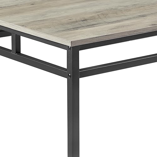 Miniatura 7 de Juego de mesa y sillas de bar, 5 piezas, mesa rectangular de 43.3 pulgadas y 4 taburetes, mesa de bar de cocina, mesa de comedor con taburetes