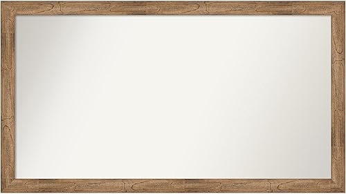 Amanti Art Espejo personalizado, espejo de baño estrecho marrón búho, espejo de pared o espejo de tocador de baño sobre el fregadero (26.5 x 47.5