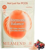Vista 10 de Milamend Equilibrio Hormonal para Mujeres 40:1 Myo-Inositol D-Chiro Inositol Suplemento + CoQ10, ALA y Aminoácidos – Fertilidad, Apoyo Ovarico