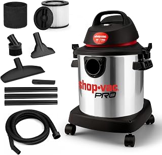 1400W 20L Wet Dry Vacuum Cleaner, Stainless Steel Tank, 3-in-1 Portable Shop Vacuum with Filter, Hose and Accessories for Home, Garage, Workshop, and Outdoor Use