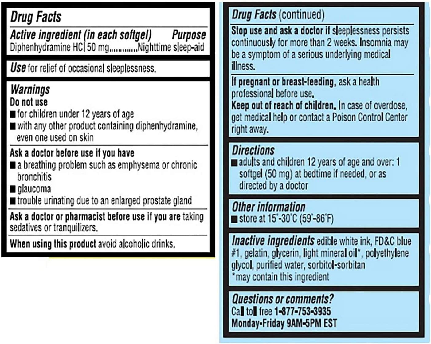 Member's Mark Maximum Strength Sleep Aid - 2/96 SoftGels - Total 192