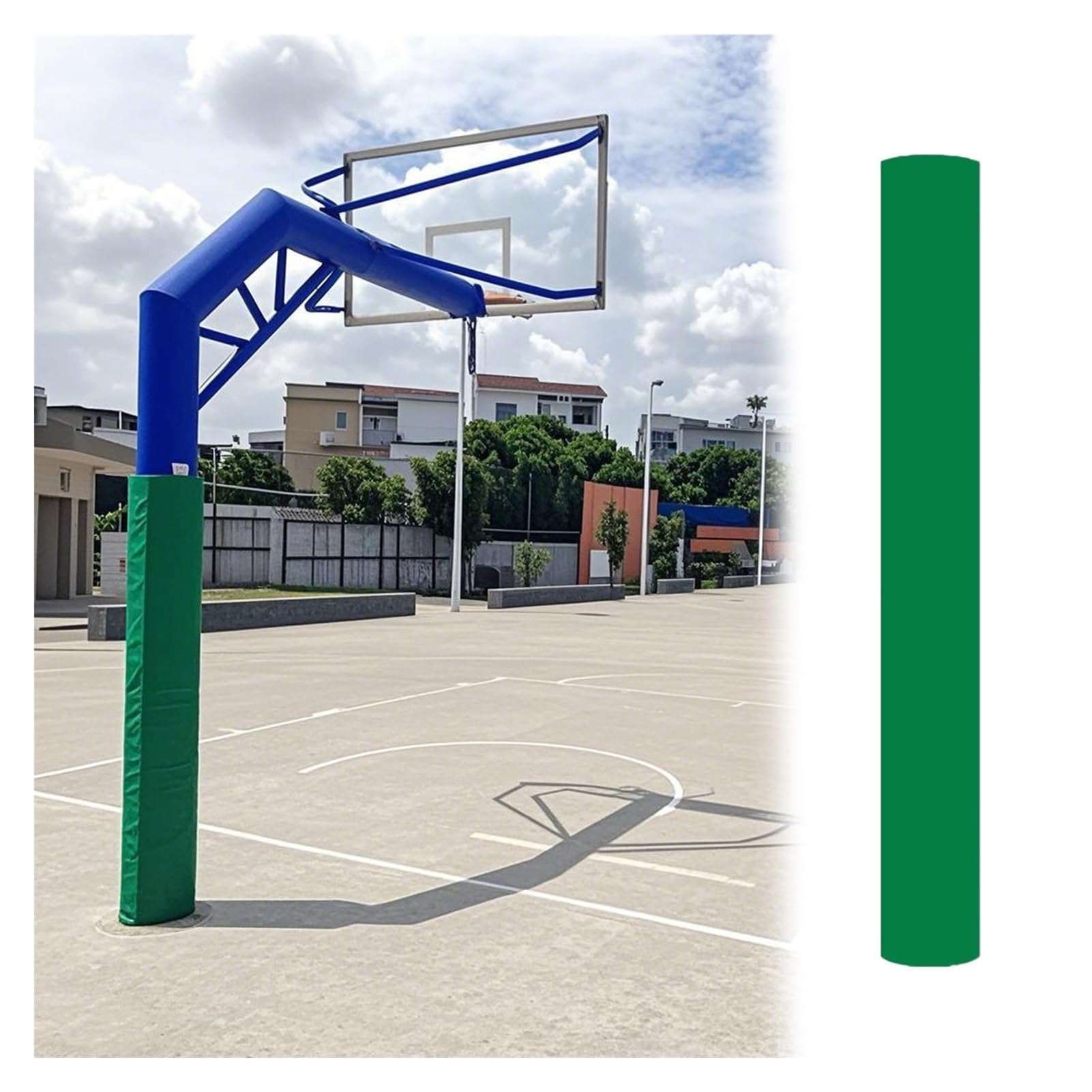 Acolchado impermeable para postes de baloncesto de 6 pies que evita golpes en niños 6