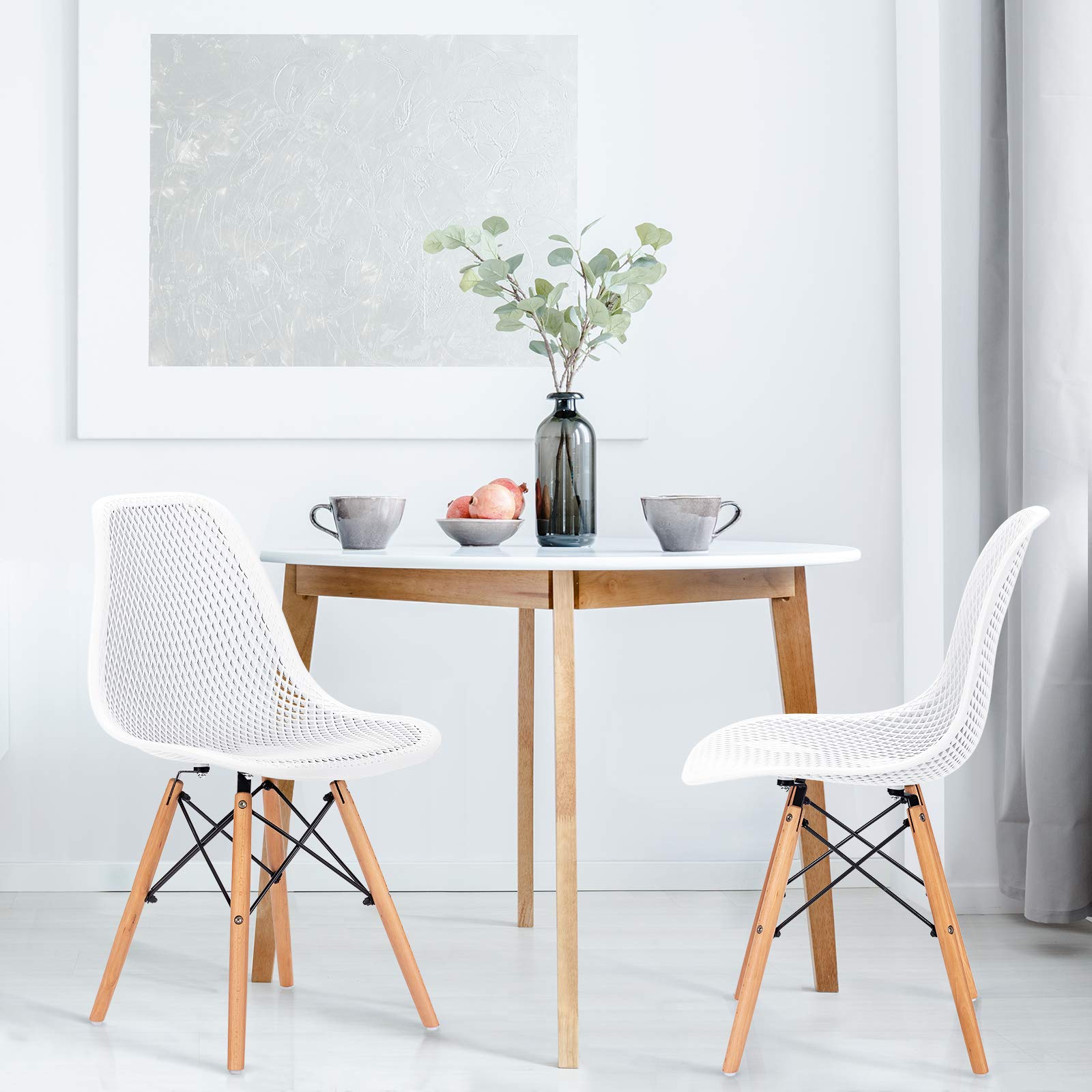 Amazon.com - Giantex Set of 2 Modern Dining Chairs, Outdoor