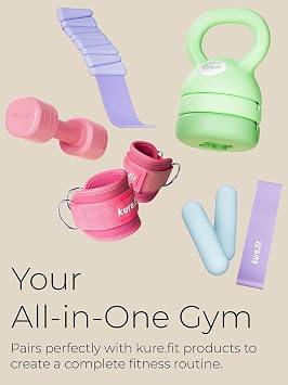 Blue Adjustable Ankle Weights (1 lb) and Blue Adjustable Dumbbell (5 lbs) Bundle