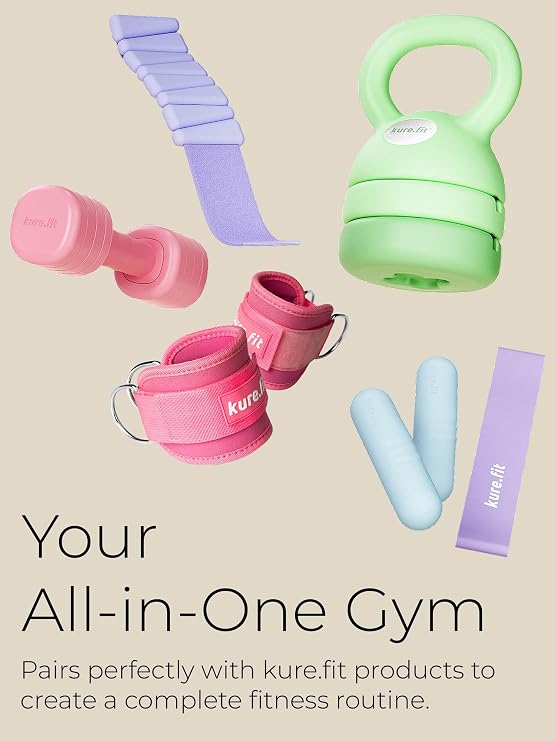 Blue Adjustable Ankle Weights (1 lb) and Blue Adjustable Dumbbell (5 lbs) Bundle