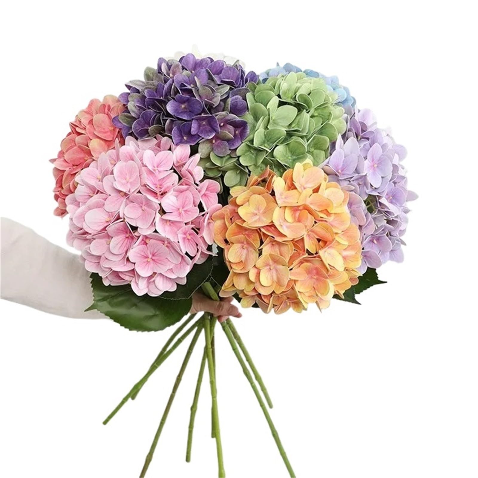 FonHNDG Artificial Flower Branches Artificial Flowers Bouquet Home Room Decoration Fake Desktop Flower Wedding Scene Decor(Color8)