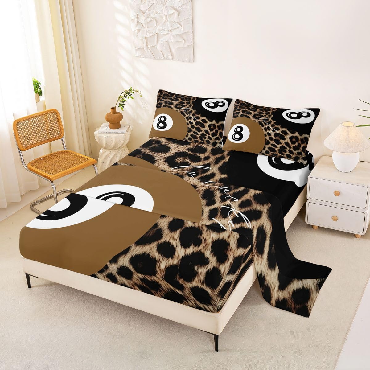 Erosebridal Funky Lucky 8 Ball Sheet Set