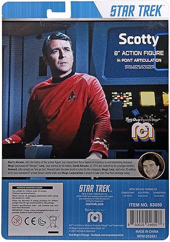 Miniatura 5 de Mego Scotty Star Trek Figura de acción de 8 pulgadas