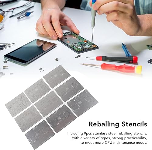 Miniatura 3 de Plantillas de rebola de acero inoxidable fuerte plantilla magnética para reparación de teléfonos