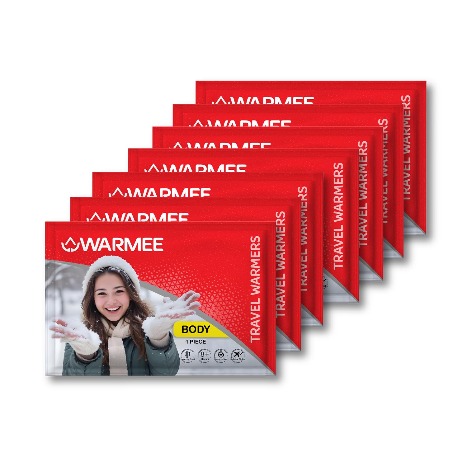 WARMEE Body Warmers (Pack of 7 pcs) Safe and Natural, 8+ Hours of Heat || Air Activated Heat Packs for Adults and Children || Travel Warmers for Winters, Trekking, Camping, WARMEE Body Warmers (Pack of 7 pcs) Safe and Natural, 8+ Hours of Heat || Air Activated Heat Packs for Adults and Children || Travel Warmers for Winters, Trekking, Camping,
