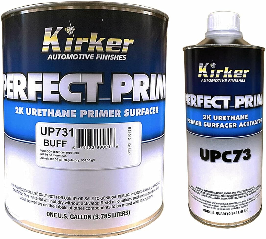 Kirker Perfect Prime 2K Primer with Catalyst - 2 Component Urethane Primer (Buff - UP731, 1 Gallon)