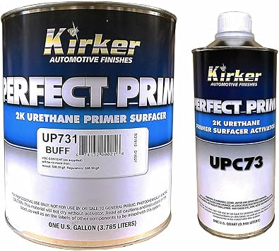 Kirker Perfect Prime 2K Primer with Catalyst - 2 Component Urethane Primer Buff - UP731, 1 Gallon