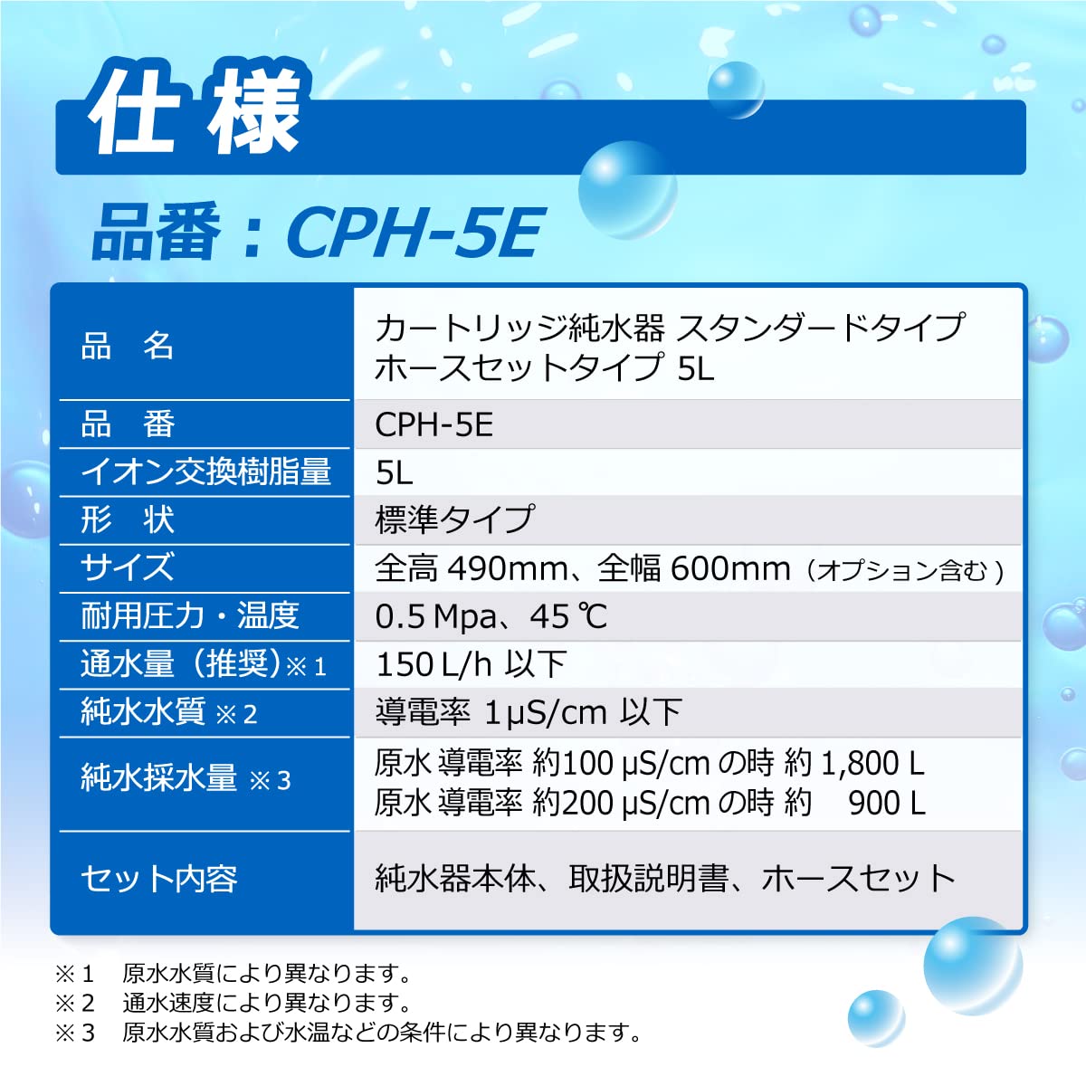 Amazon.co.jp: サンエイ化学 カートリッジ純水器 5L スタンダード