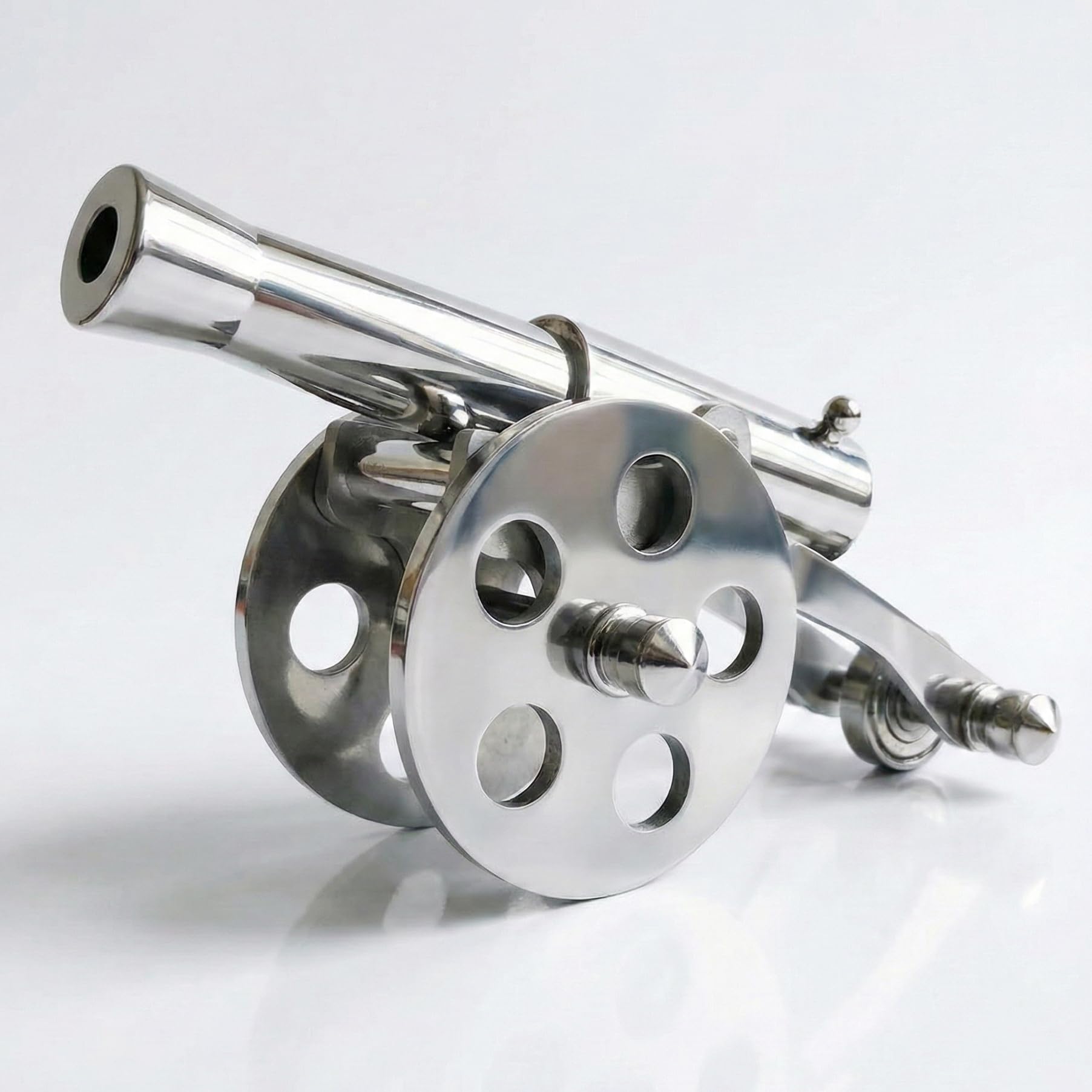 TIETHEKNOT New Super Mini Stainless Steel Handcrafted Napoleon Mini Cannon Model Rare Military Collection