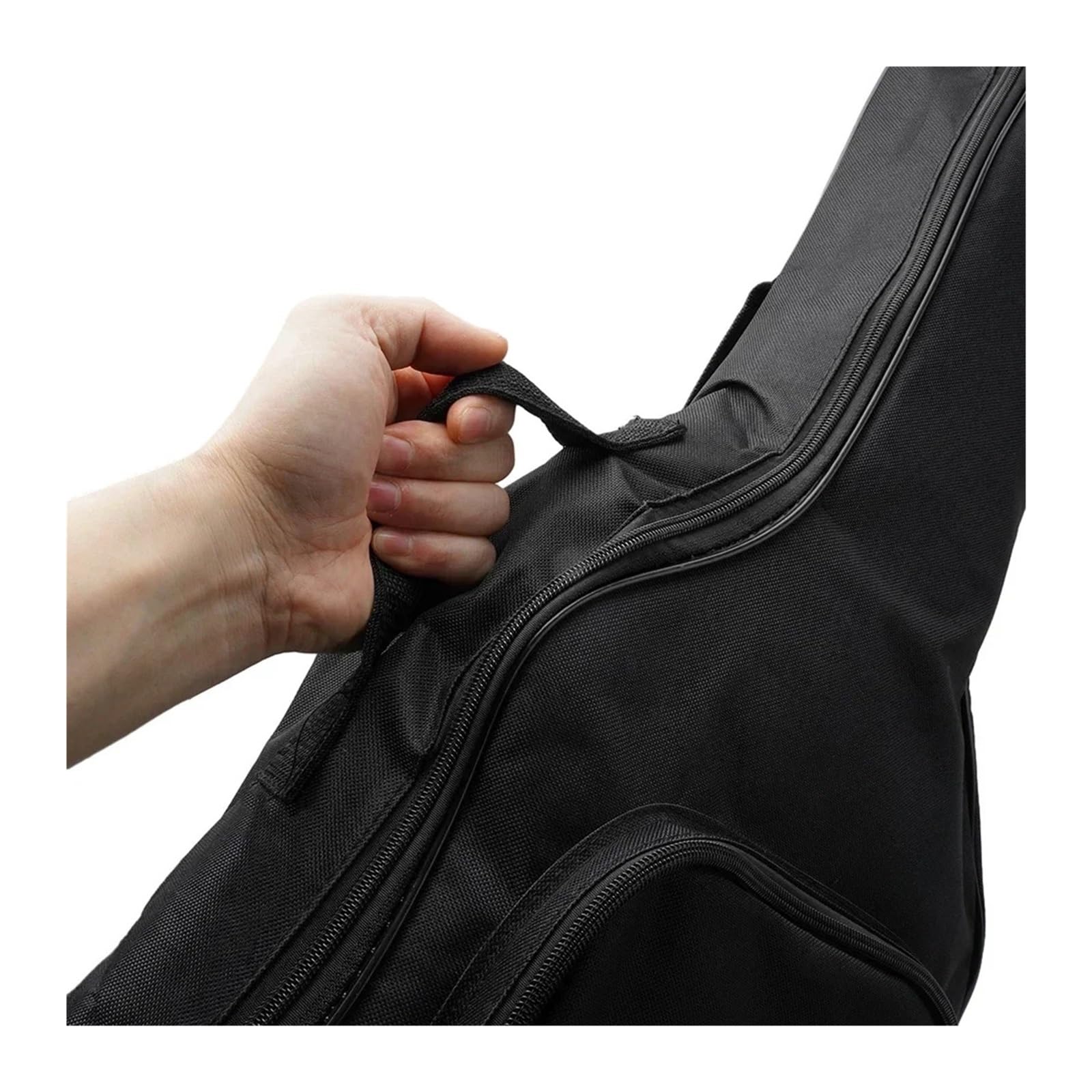 Funda para Guitarra Bolsa de Transporte Acolchada Impermeable for Guitarra acústica clásica, de tamaño Completo, con Funda de Tela Oxford estándar.(Brown)