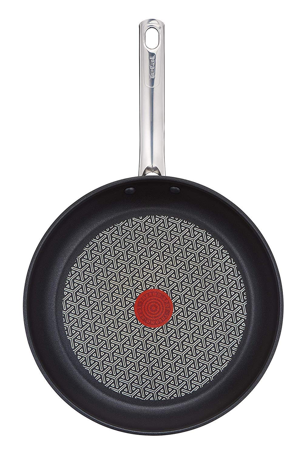 Tefal Poêle 24 cm, Induction, Revêtement antiadhésif, Acier inoxydable 18/10, Garantie 10 ans, Base 3 couches, Cuisson saine, Saisie parfaite, Duetto A7040463