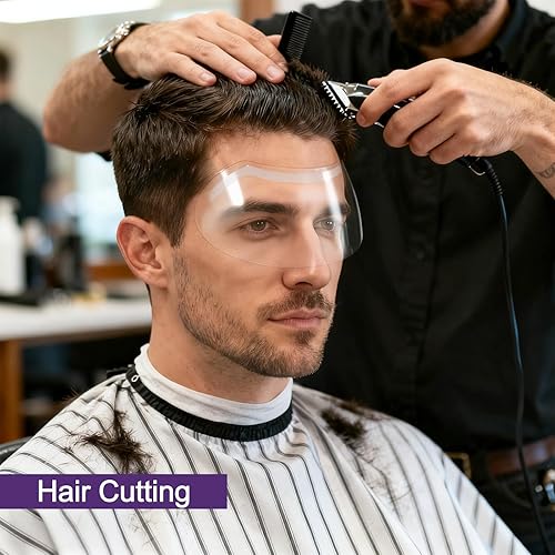 Miniatura 6 de DEAYOU 300 protectores faciales de ducha Microblading, mascarillas desechables para visera facial, protector de ojos de plástico transparente para