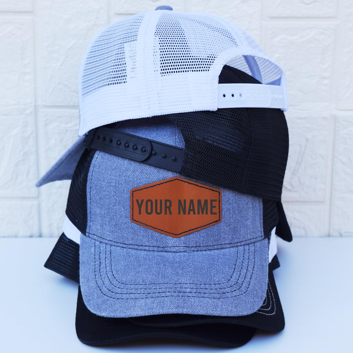 Personalized Toddler Baby Hats,Custom Kids Baseball Caps with Name,Adjustable Snapback Truck Caps for Infants,Children, Boys Multi