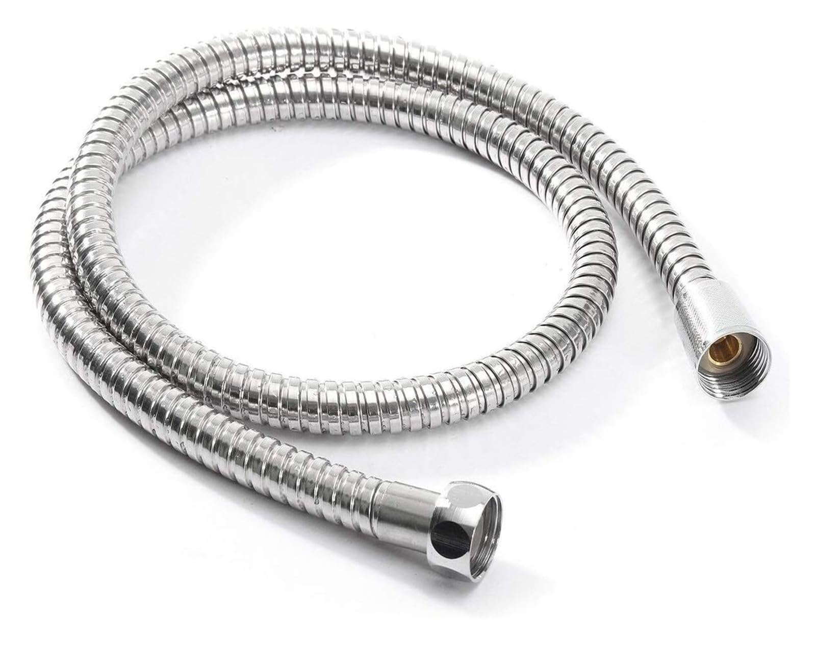 Gkirqvpe 2M Shower Hose, Shower Hose G1/2 Inch Flexible Stainless Steel Silver Chrome 1/1.5/ Bath Showerhead