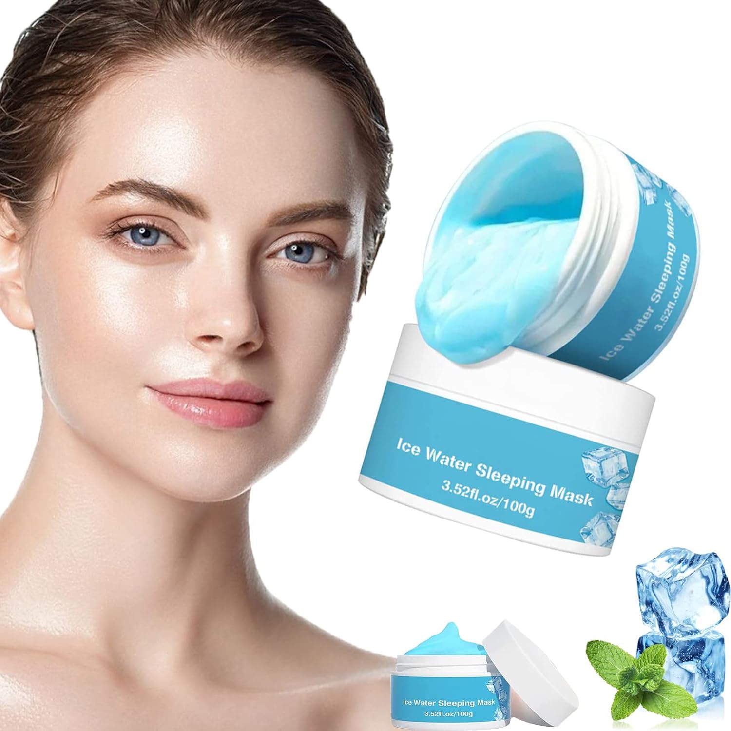 Jskin Beauty Hydra Moist Ice Water Sleeping Mask 2pcs , Ice Water