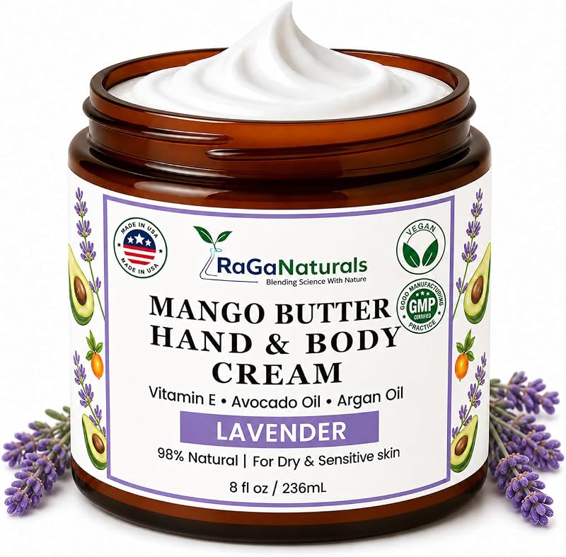 Creme para Mãos e Corpo RaGaNaturals com Lavanda, 227 g