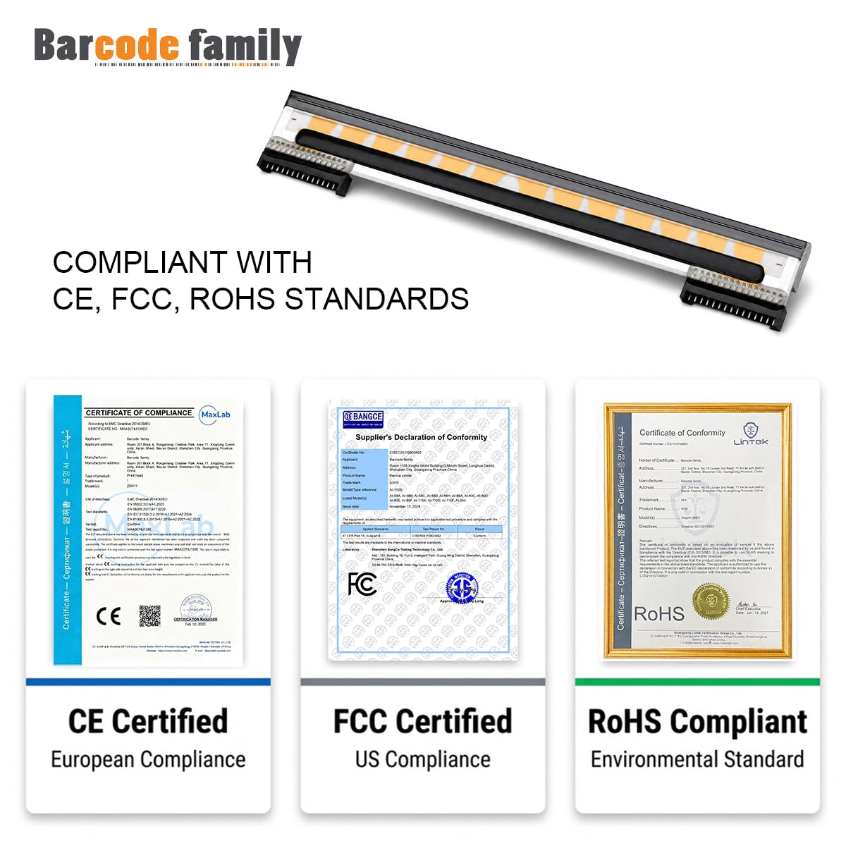 Testina di stampa termica G105910-053 TLP2844 per stampanti per codici a barre Zebra TLP2844 GC420T GK888T 203DPI Stampanti per etichette con testina di stampa | Garanzia di 180 giorni