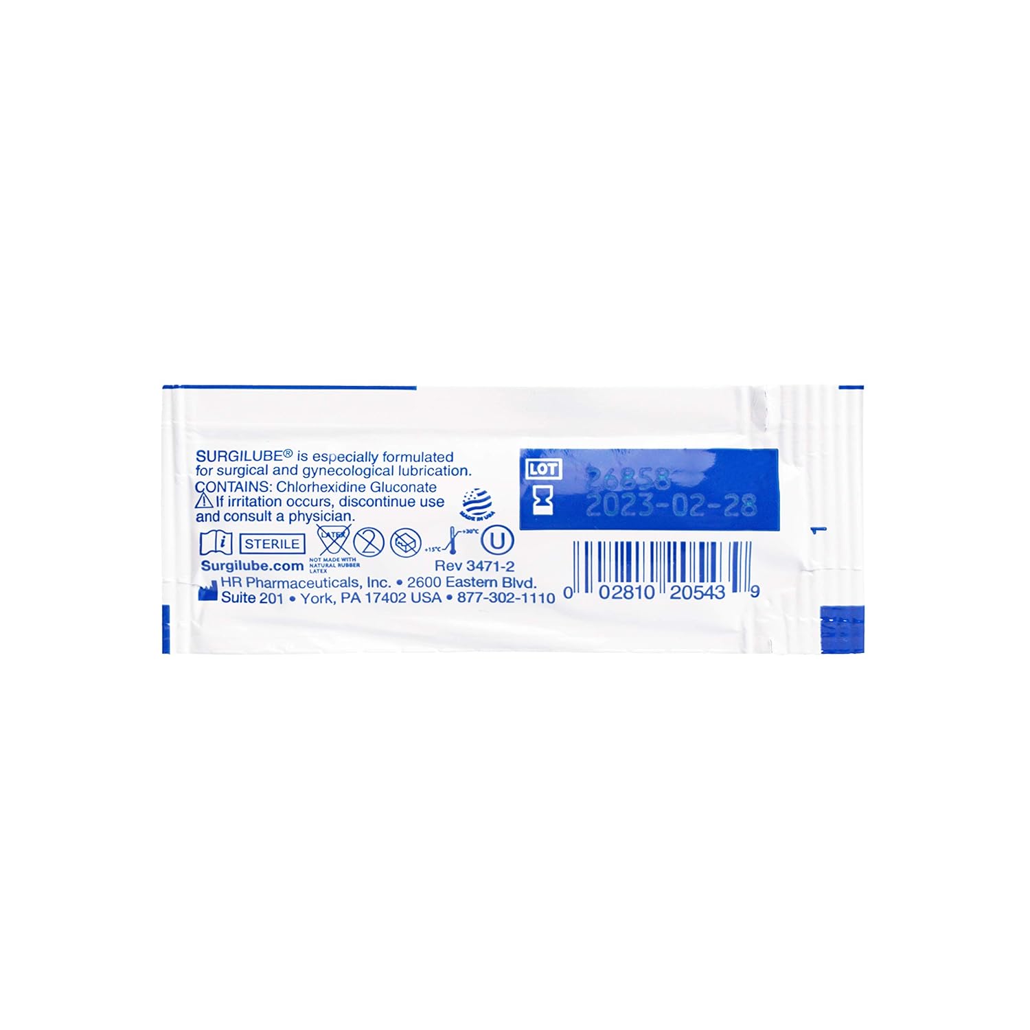 Surgilube Lubricating Jelly – FoilPac - 144 Packets/Box Packets Surgical Lubricant Sterile Bacteriostatic Jelly (3g FoilPac Box of 144 Packets) : Industrial & Scientific