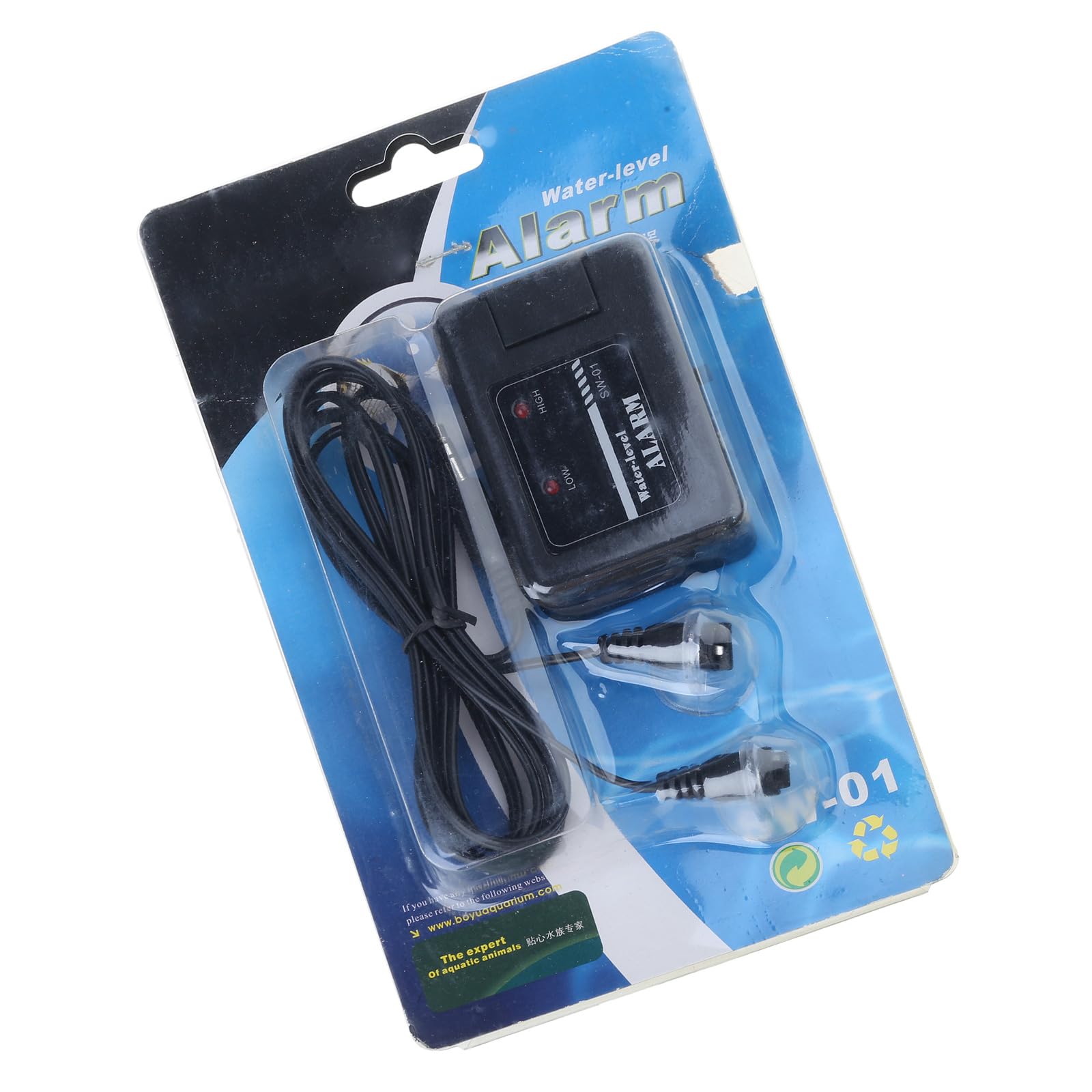 Sensitivity Aquarium Water Levels Sensoring Alarm for Fish Tanks Alerts Alarm Detection FishTank Accessory Water Levels